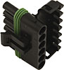 Female 6 Pin Weatherpack Connector - image 1