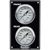Mini Brake Bias Gauge Panel Liquid Filled 1-1/2 Gauges Black Vertical Panel - image 1