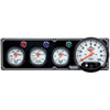 Standard 3-1 Gauge Panel Oil Pressure/Water Temp/Fuel Pressure/Tachometer Black - image 1