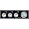 Standard 3-1 Gauge Panel Oil Pressure/Water Temp/Fuel Pressure/Tachometer Black - image 1