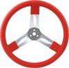 Aluminum Steering Wheel 15" Red Grip - image 1