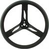 Steel Steering Wheel 15" Black Grip - image 1