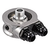 19-SP76-20-22 HyperFlow Sandwich Oil Filter Adapter, Billet Aluminum Oil Filter Sandwich Plate Adaper, 20 mm x 1.5
