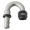 22-AN06PL06-180 Hose End, AN to PushLock Fitting, AN06 Female to -06 PushLock Male, 180-Degree - image 1