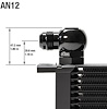 22-M22BJAN12-90 ProLine Banjo Fitting, 22 mm x 1.5 Male to AN12 Banjo, 90-Degree - image 1