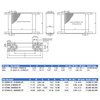 51-11654-03 9-Series ProLine STD Multi-Pass Oil Cooler, 80-Row, 4-Pass, 22 mm x 1.5 Female Ports - image 2