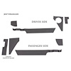 97-06 WRANGLER RHINO LININGS ROCKER GUARDS-SM BLACK - image 1