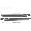 14-16 SILVERADO 1500 5.5 BED CREW CAB PICKUP RHINO LININGS ROCKER GUARDS-LG BLACK - image 1
