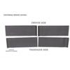 Universaal TRIM-TO-FIT 4 STRIPS OF 35 BY 13.5 RHINO LININGS ROCKER GUARDS-SM BLACK - image 1