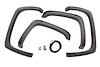 RX-Rivet Style Front/Rear Fender Flares For Select Late-Model GMC Sierra 1500 Trucks [Textured Finish] - image 1