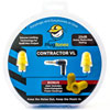Contractor VL Earplug Headphones Yellow Earbuds and Blue Cord with Interchangeable Yellow Foam and Silicone Earplugs - image 2
