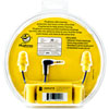Contractor Earplug Headphones Yellow Earbuds and Blue Cord with Interchangeable Yellow Foam and Silicone Earplugs - image 3