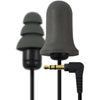 Executive Earplug Headphones Black Earbuds and Cord with Interchangeable Grey Foam and Silicone Earplugs - image 1