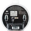 Executive Earplug Headphones Black Earbuds and Cord with Interchangeable Grey Foam and Silicone Earplugs - image 3