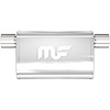 11376 Oval Straight-Through Performance Exhaust Muffler - image 1