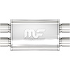 11386 Oval Straight-Through Performance Exhaust Muffler - image 1