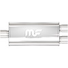 12158 Oval Straight-Through Performance Exhaust Muffler - image 1