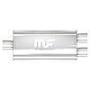 12280 Oval Straight-Through Performance Exhaust Muffler - image 1