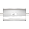 12576 Oval Straight-Through Performance Exhaust Muffler - image 1