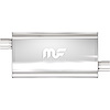 12577 Oval Straight-Through Performance Exhaust Muffler - image 1
