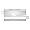 12578 Oval Straight-Through Performance Exhaust Muffler - image 1
