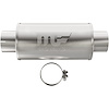7 X 7in. Round Straight-Through Performance Exhaust Muffler 12775 - image 1