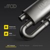 14009 Oval Straight-Through Performance Exhaust Muffler - image 3