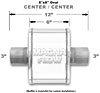 14149 Oval Straight-Through Performance Exhaust Muffler - image 2