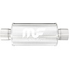 14158 Round Straight-Through Performance Exhaust Muffler - image 1