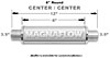 14160 Round Straight-Through Performance Exhaust Muffler - image 2