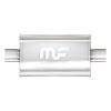 5" x 8" Oval Muffler Center In/Center Out: 3"/3" Body Length: 14" Overall Length: 20" Core Size: 3" Polished Finish - image 1