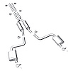 Cat-Back Exhaust System 2011-14 Dodge Challenger 3.6L V6 - image 1