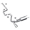 Cat-Back Exhaust System 2010-11 Mazda 3 Hatchback 2.0L - image 1