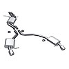 Touring Series Cat-Back Exhaust System 2009 Audi A4 Quattro 3.2L V6 (Excludes Cabriolet) - image 1