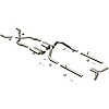 16596 Street Series Crossmember-Back Performance Exhaust System for 1955-1957 Chevrolet Bel Air - image 1