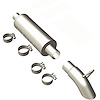 Pro Series Off-Road Cat-Back Exhaust System 1997-1999 Jeep Wrangler TJ L4 2.5L, L6 4.0L - image 1