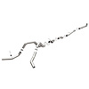 Aluminized Turbo-Back Custom Builder Pipe Kit 2001-04 GM 2500HD/3500 6.6L Diesel - image 1