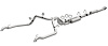 19703 Overland Series Cat-Back Performance Exhaust System Fits Select Chevrolet Silverado 1500 ZR2, GMC Sierra 1500 AT4X 6.2L - image 1
