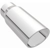 Polished Stainless Steel Weld-On Single Exhaust Tip Inlet Inside Diameter: 4" - image 2