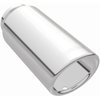 Polished Stainless Steel Weld-On Single Exhaust Tip Inlet Inside Diameter: 2.25" - image 2