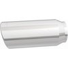 Polished Stainless Steel Weld-On Single Exhaust Tip Inlet Inside Diameter: 2.25" - image 4