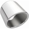 Polished Stainless Steel Weld-On Single Exhaust Tip Inlet Inside Diameter: 2.5" - image 2