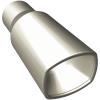 Polished Stainless Steel Weld-On Single Exhaust Tip Inlet Inside Diameter: 2.25" - image 1