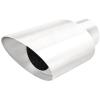 Polished Stainless Steel Weld-On Single Exhaust Tip Inlet Inside Diameter: 2.25" - image 1