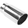 Polished Stainless Steel Weld-On Single Exhaust Tip Inlet Inside Diameter: 5" - image 1