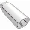 Polished Stainless Steel Weld-On Single Exhaust Tip Inlet Inside Diameter: 2.5" - image 2