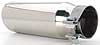 Polished Stainless Steel Clamp-On Single Exhaust Tip Inlet Inside Diameter: 3" - image 2