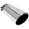 Polished Stainless Steel Clamp-On Single Exhaust Tip Inlet Inside Diameter: 4" - image 1