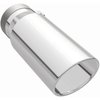 Polished Stainless Steel Clamp-On Single Exhaust Tip Inlet Inside Diameter: 4" - image 2