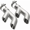 Polished Stainless Steel Clamp-On Single Exhaust Tip Inlet Inside Diameter: 2.5" - image 2